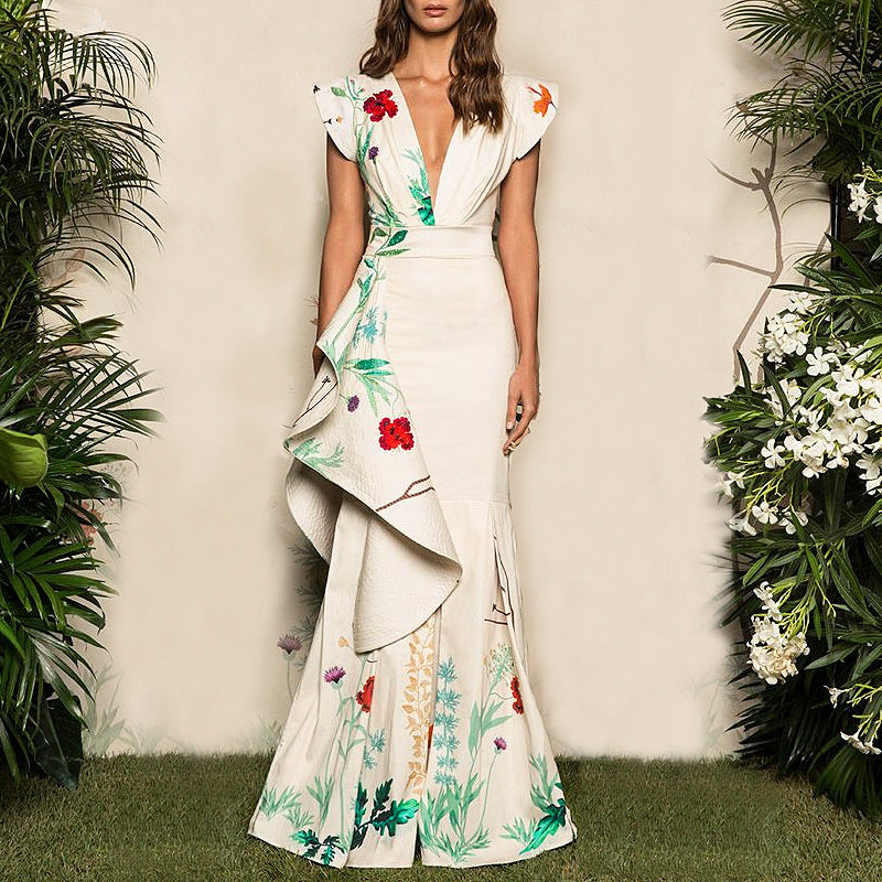 Elegant Mermaid Evening Gown Dress