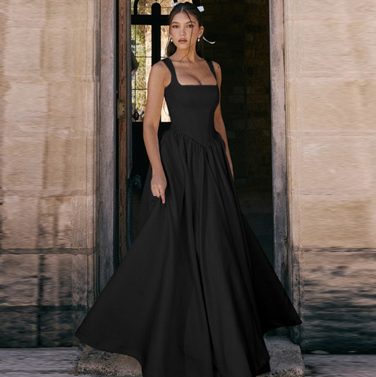 Chic Slim Solid Dress