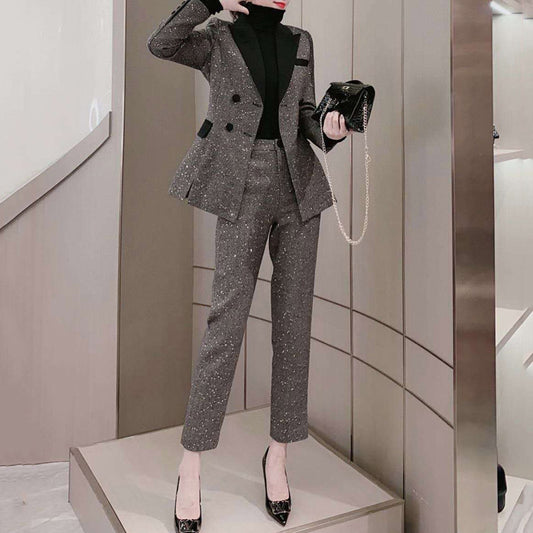 Women's Two-Piece Suit for Elegant Temperament
